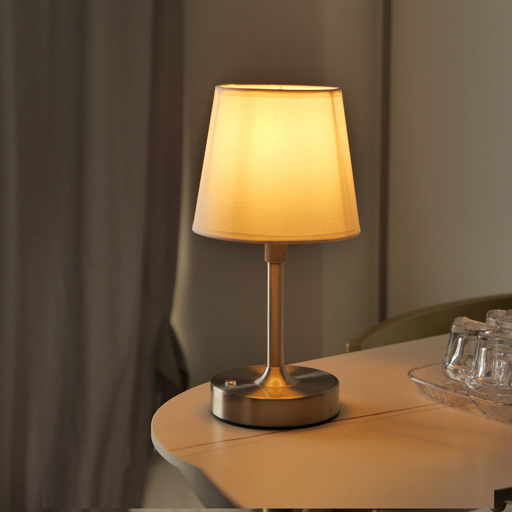 Cordless Fabric Shade Table Lamp