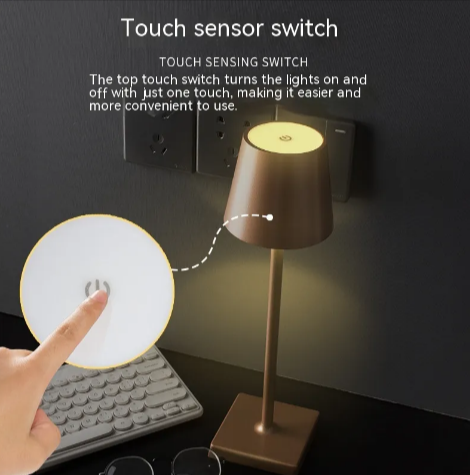 Rechargeable Table Lamp with Touch Dimming