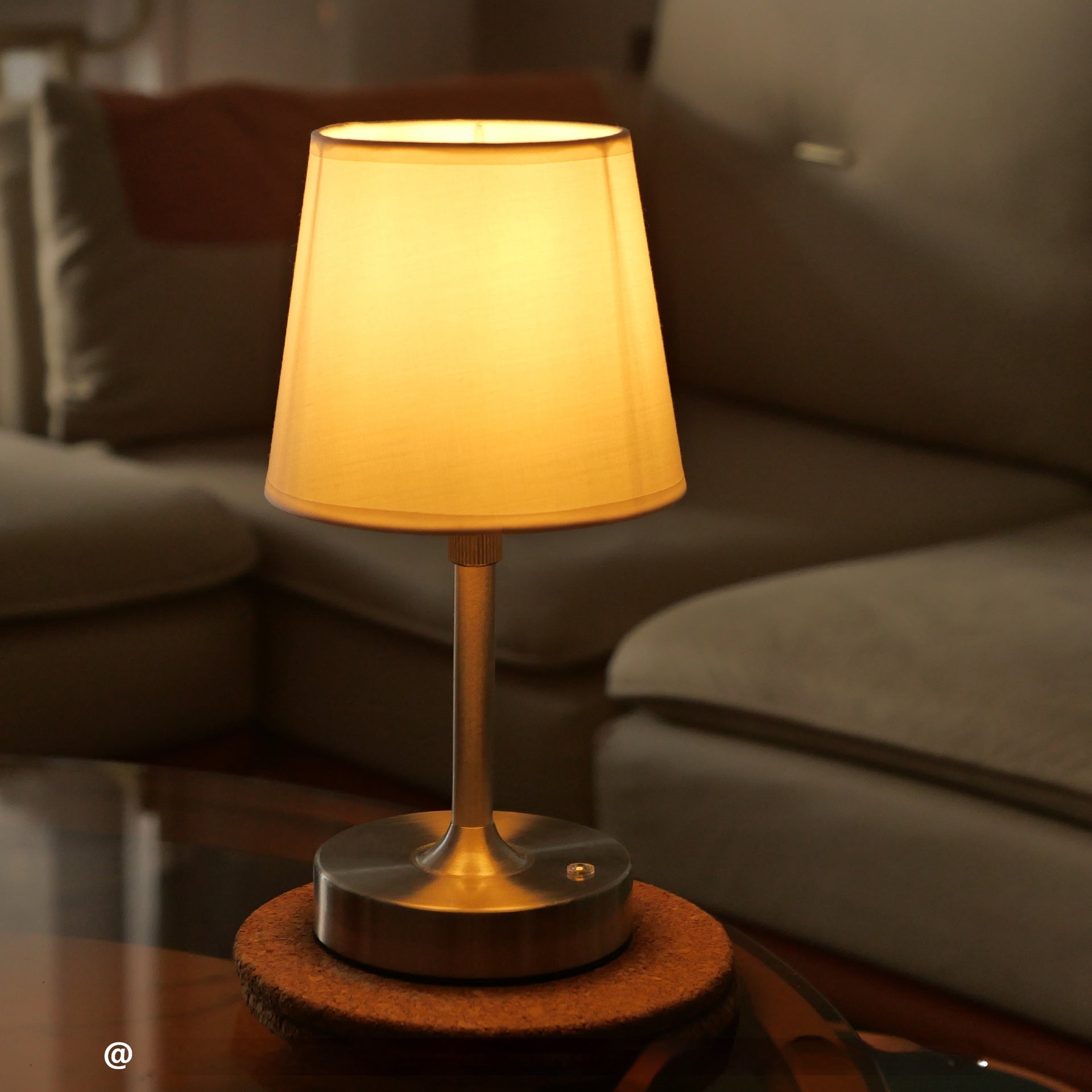 Cordless Fabric Shade Table Lamp